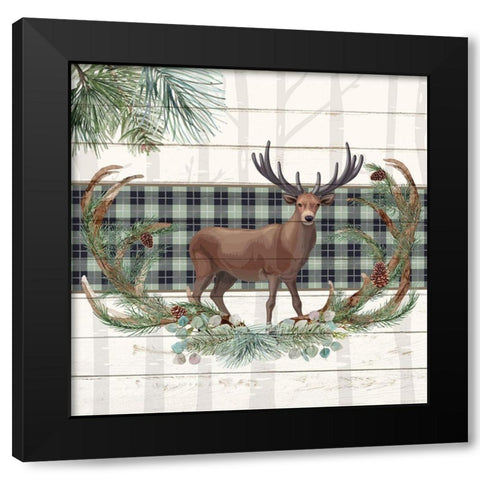 Forest 3 Black Modern Wood Framed Art Print with Double Matting by Allen, Kimberly