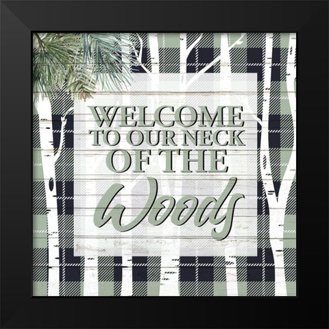 Our Neck of the Woods Black Modern Wood Framed Art Print by Allen, Kimberly