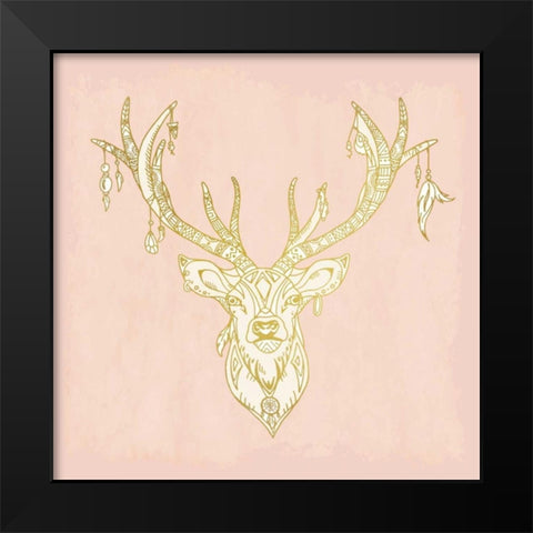 Native Buck Black Modern Wood Framed Art Print by Allen, Kimberly