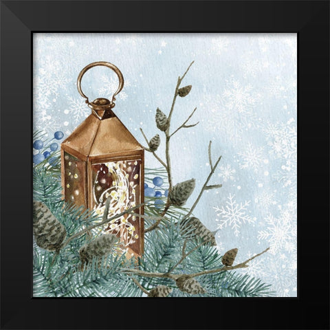 Winter Owl 2 Black Modern Wood Framed Art Print by Allen, Kimberly
