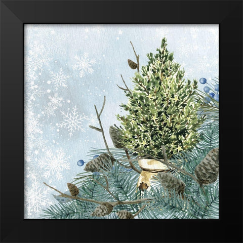 Winter Owl 4 Black Modern Wood Framed Art Print by Allen, Kimberly