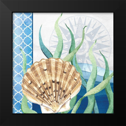 Bayside 1 Black Modern Wood Framed Art Print by Allen, Kimberly