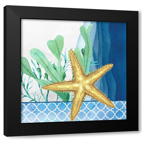 Bayside 2 Black Modern Wood Framed Art Print with Double Matting by Allen, Kimberly