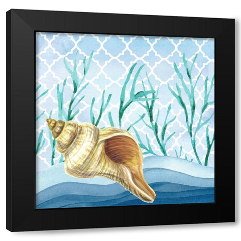 Bayside 3 Black Modern Wood Framed Art Print with Double Matting by Allen, Kimberly