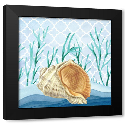 Bayside 4 Black Modern Wood Framed Art Print with Double Matting by Allen, Kimberly