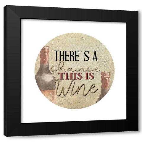 Vineyard View 13 Black Modern Wood Framed Art Print with Double Matting by Allen, Kimberly