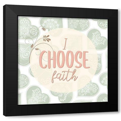 My Heart 2 Black Modern Wood Framed Art Print by Allen, Kimberly