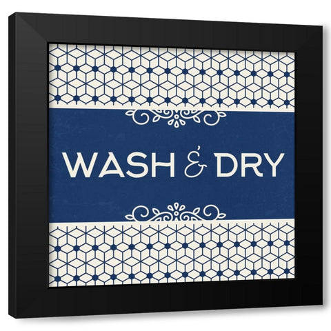 Wash and Dry Black Modern Wood Framed Art Print with Double Matting by Allen, Kimberly