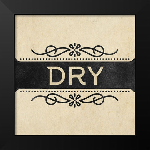 Wash Dry Fold 2 Black Modern Wood Framed Art Print by Allen, Kimberly