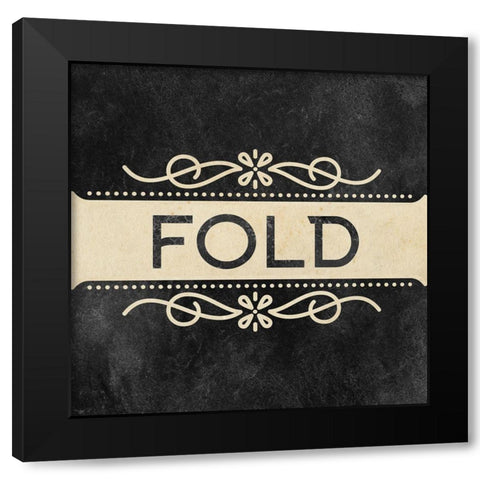 Wash Dry Fold 3 Black Modern Wood Framed Art Print by Allen, Kimberly