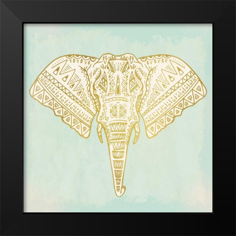 Native Elephant Black Modern Wood Framed Art Print by Allen, Kimberly