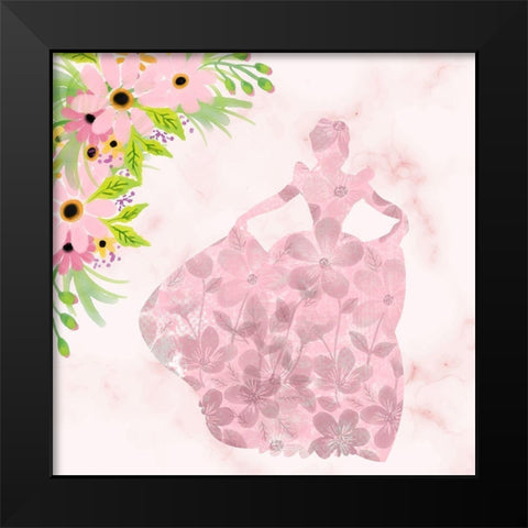 Princess and Warrior 1 V2 Black Modern Wood Framed Art Print by Allen, Kimberly