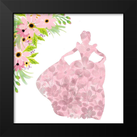 Princess and Warrior 1 Black Modern Wood Framed Art Print by Allen, Kimberly