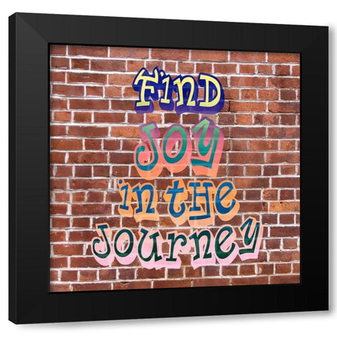 Find Joy Grafitti Black Modern Wood Framed Art Print by Allen, Kimberly