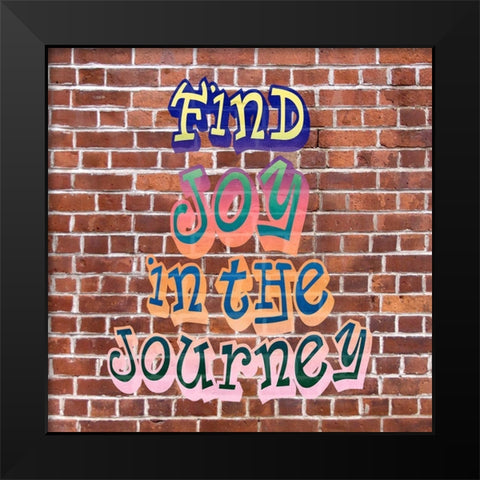 Find Joy Grafitti Black Modern Wood Framed Art Print by Allen, Kimberly