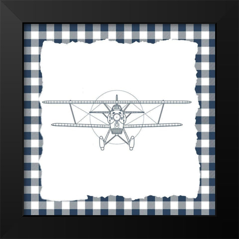 Boy Plaid 1 Black Modern Wood Framed Art Print by Allen, Kimberly