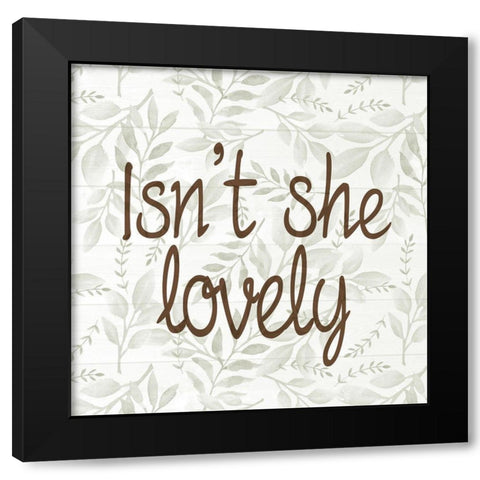 Lovely Black Modern Wood Framed Art Print by Allen, Kimberly