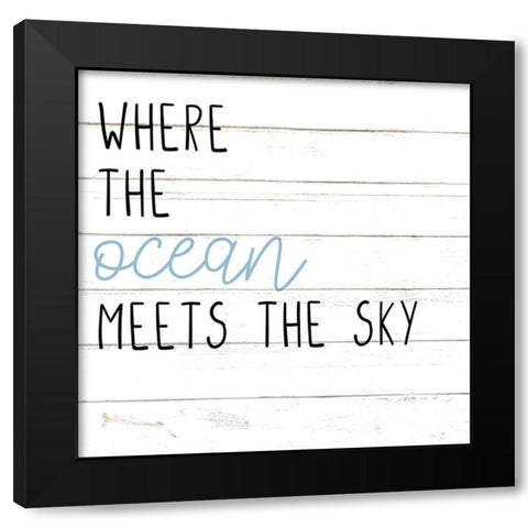 Eat Sleep Beach 4 Black Modern Wood Framed Art Print with Double Matting by Allen, Kimberly