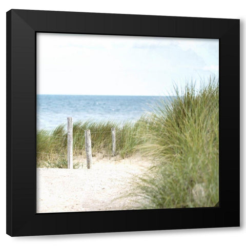 Eat Sleep Beach 5 Black Modern Wood Framed Art Print with Double Matting by Allen, Kimberly