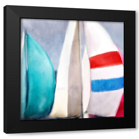 Seas the Day 2 Black Modern Wood Framed Art Print with Double Matting by Allen, Kimberly