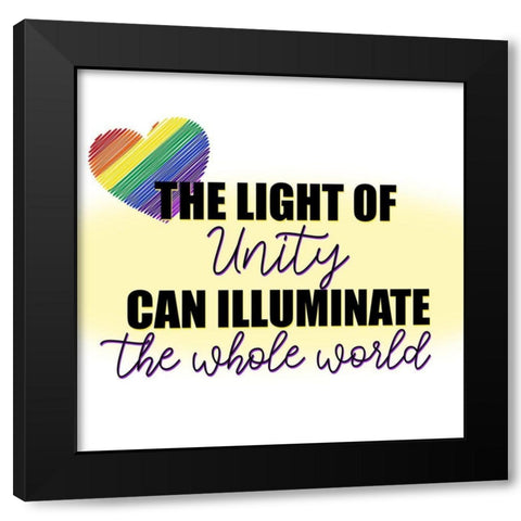 The Light Black Modern Wood Framed Art Print with Double Matting by Allen, Kimberly