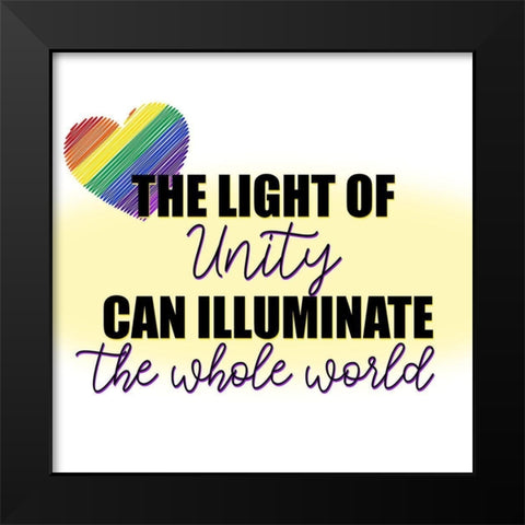 The Light Black Modern Wood Framed Art Print by Allen, Kimberly