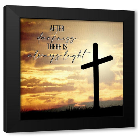 After Darkness Black Modern Wood Framed Art Print by Allen, Kimberly