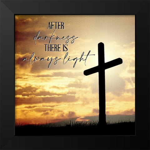 After Darkness Black Modern Wood Framed Art Print by Allen, Kimberly