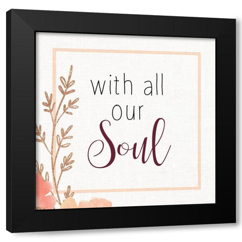 In this House 2 Black Modern Wood Framed Art Print with Double Matting by Allen, Kimberly