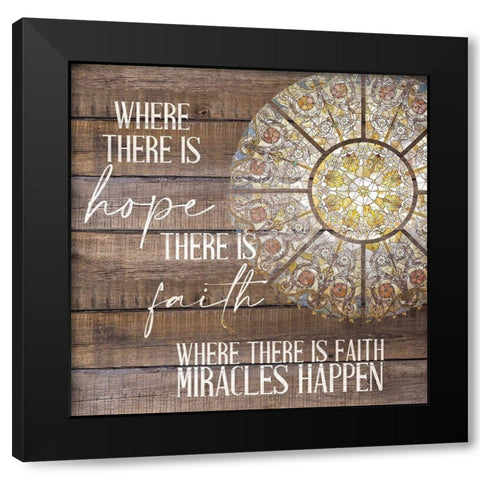 Have Faith 5 Black Modern Wood Framed Art Print by Allen, Kimberly