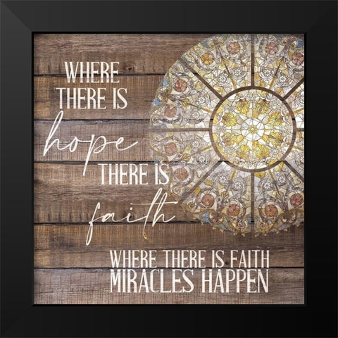 Have Faith 5 Black Modern Wood Framed Art Print by Allen, Kimberly