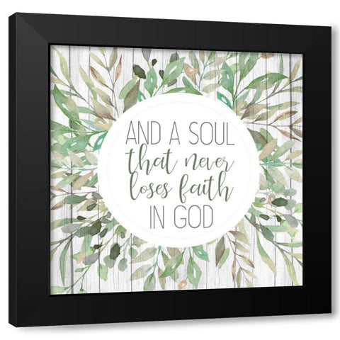 Always Pray 3 Black Modern Wood Framed Art Print with Double Matting by Allen, Kimberly