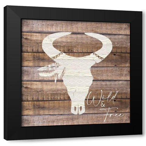 Wild and Free 1 Black Modern Wood Framed Art Print by Allen, Kimberly