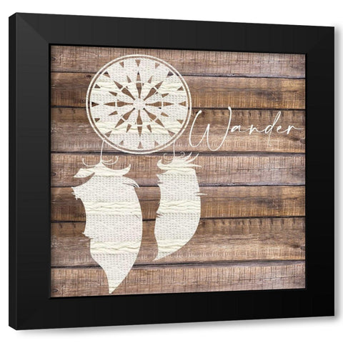 Wild and Free 2 Black Modern Wood Framed Art Print with Double Matting by Allen, Kimberly