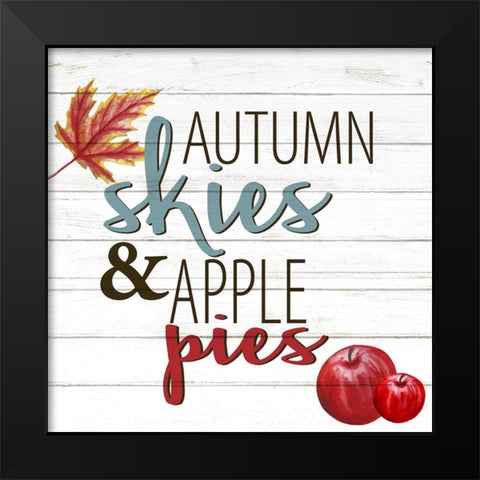 Autumn Skies Black Modern Wood Framed Art Print by Allen, Kimberly