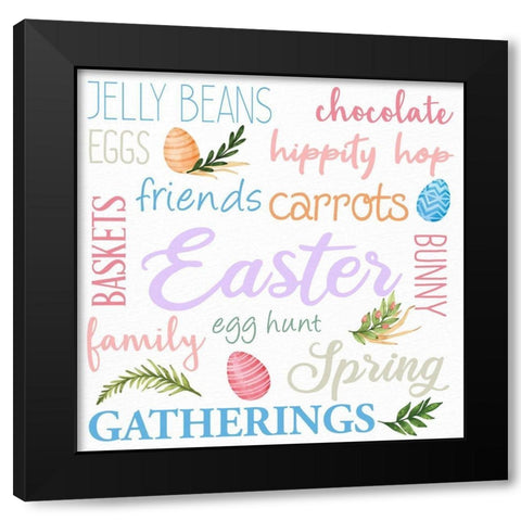 Jelly Beans Black Modern Wood Framed Art Print with Double Matting by Allen, Kimberly