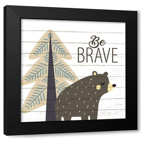 Be 1 Black Modern Wood Framed Art Print with Double Matting by Allen, Kimberly
