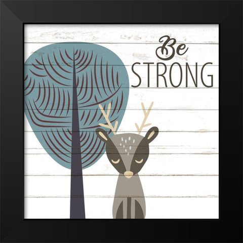 Be 2 Black Modern Wood Framed Art Print by Allen, Kimberly