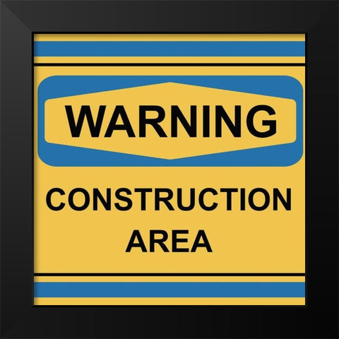 Construction 2 Black Modern Wood Framed Art Print by Allen, Kimberly