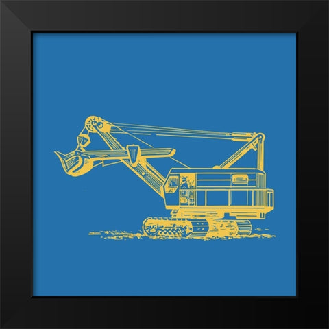Construction 3 Black Modern Wood Framed Art Print by Allen, Kimberly