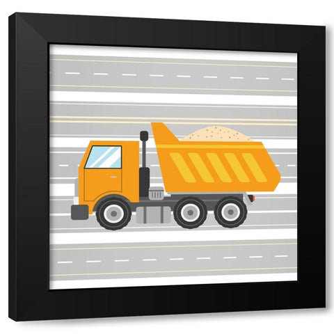 On the Road 3 Black Modern Wood Framed Art Print with Double Matting by Allen, Kimberly