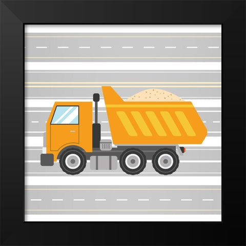 On the Road 3 Black Modern Wood Framed Art Print by Allen, Kimberly