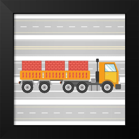 On the Road 4 Black Modern Wood Framed Art Print by Allen, Kimberly