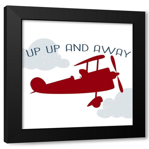 Up 1 Black Modern Wood Framed Art Print with Double Matting by Allen, Kimberly