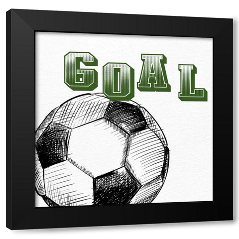 Goal Black Modern Wood Framed Art Print with Double Matting by Allen, Kimberly