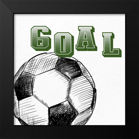 Goal Black Modern Wood Framed Art Print by Allen, Kimberly