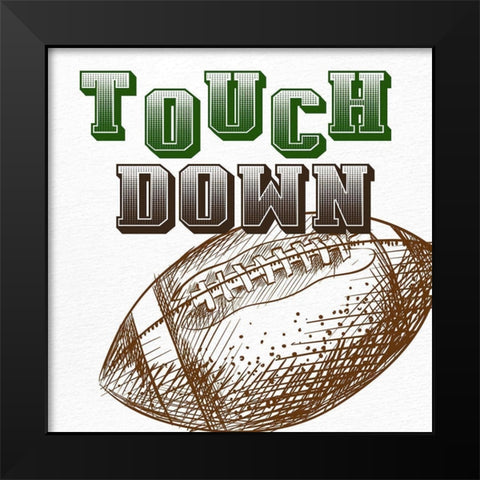 Touch Down Black Modern Wood Framed Art Print by Allen, Kimberly