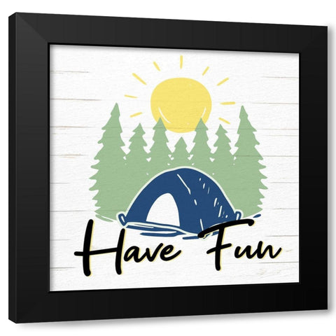Have Fun 1 Black Modern Wood Framed Art Print with Double Matting by Allen, Kimberly