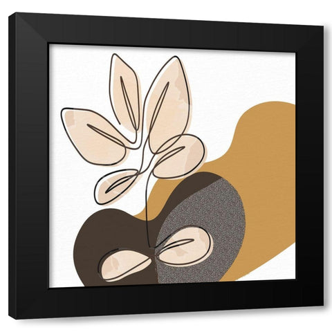 Pressed 1 Black Modern Wood Framed Art Print by Allen, Kimberly