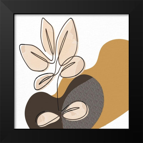 Pressed 1 Black Modern Wood Framed Art Print by Allen, Kimberly